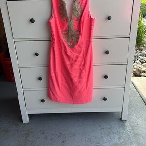 Lilly Pulitzer Pink Mini Dress with Vibrant Design